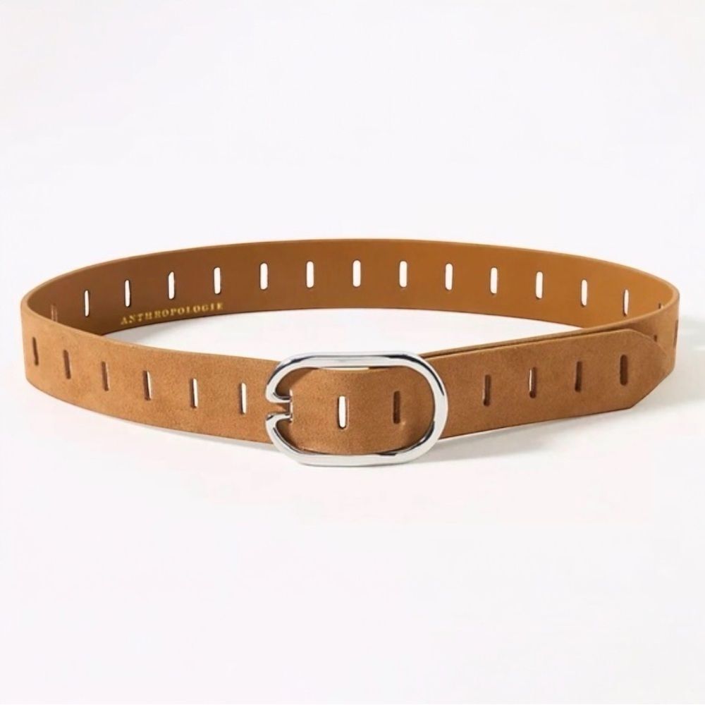 NWT Anthropologie Adjustable Notch Belt Honey Size Large